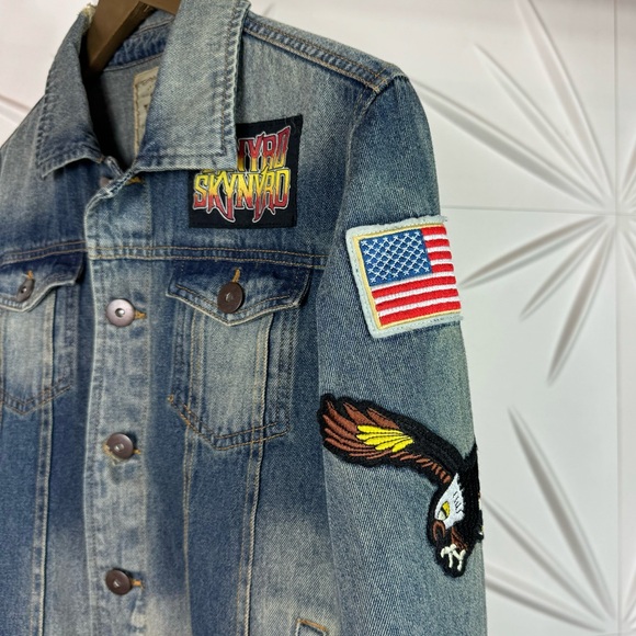 Lynyrd Skynyrd Trunk | LTD Limited Edition Distressed Denim Jacket ✨NWOT✨ - Picture 6 of 16
